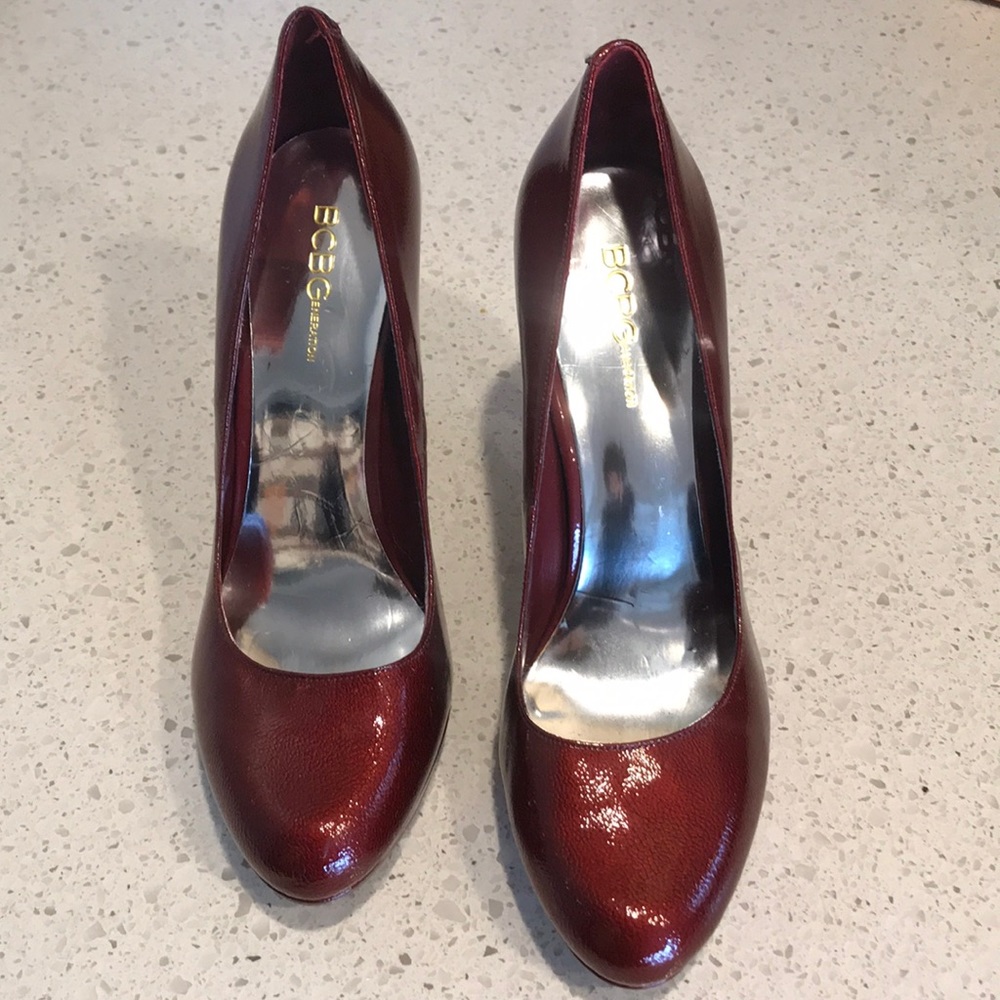 Bcbgeneration Wine-Colored Platform Heeled Pumps - image 2
